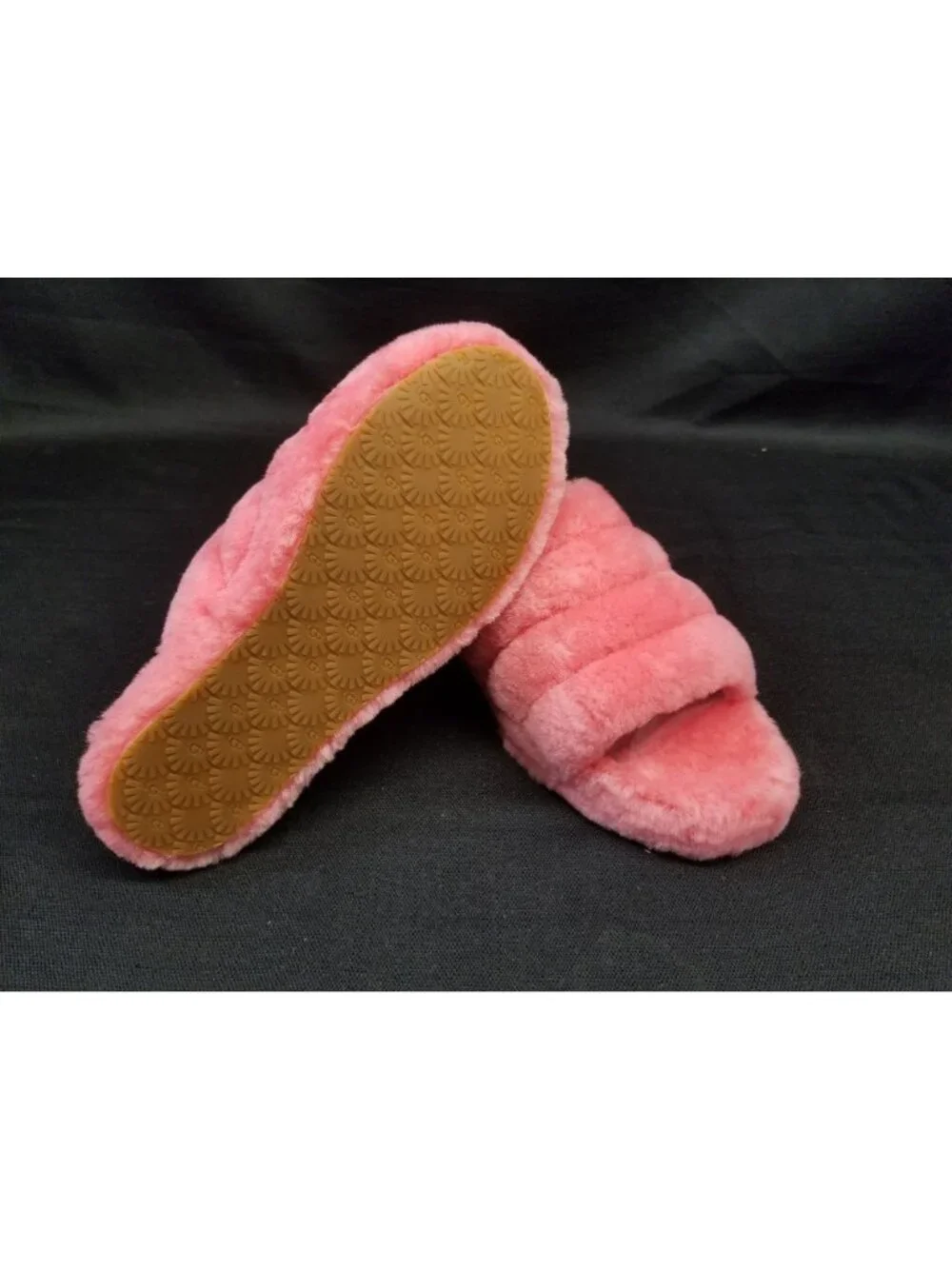 UGG Girls Fluff Yeah Slippers Slides Pink Size 6 NEW IN BOX!